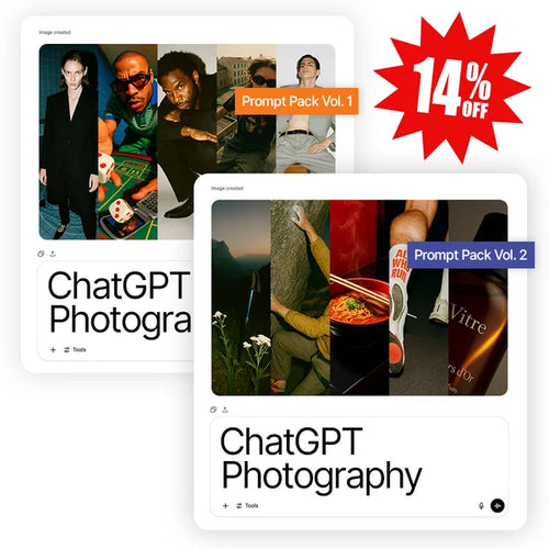 ChatGPT Photography Prompt Bundle Vol. 1 & 2