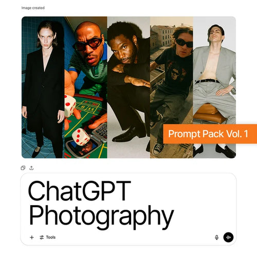 ChatGPT Photography Prompt Pack Vol. 1 (FREE Gift Included)
